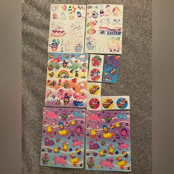 Lisa Frank Other Lisa Frank Easter Stickers Poshmark